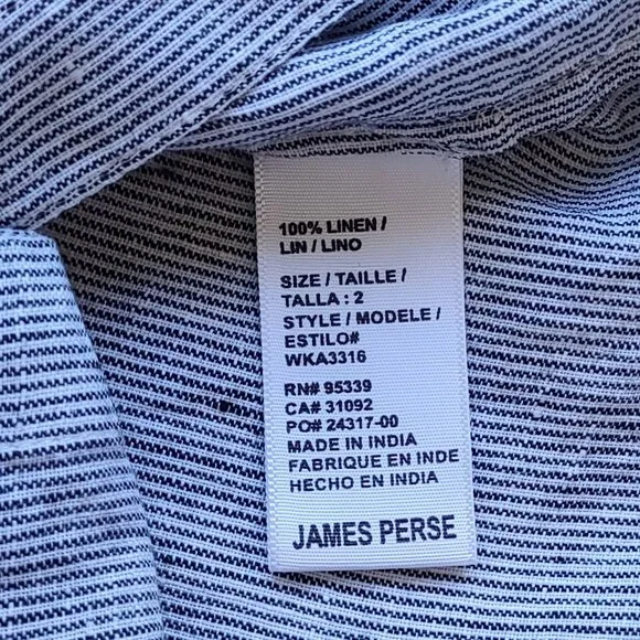 James Perse Women's Striped Blouse - Picture 10 of 12